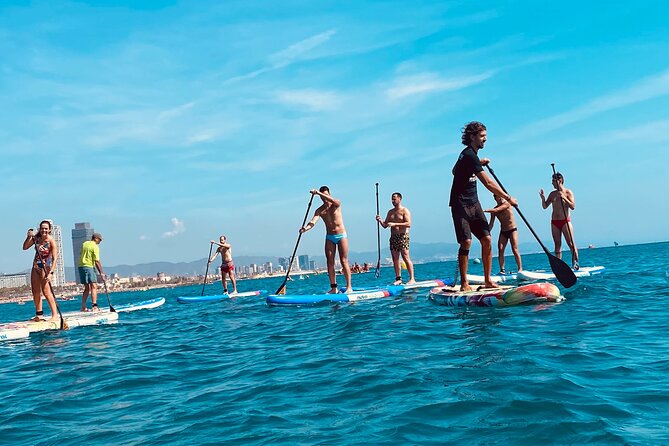 Paddle Surfing in Barcelona