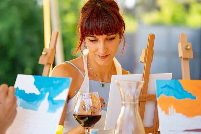 Paint And Drink Florentine Hills Art at La Birr'aia in Marignolle - Good To Know