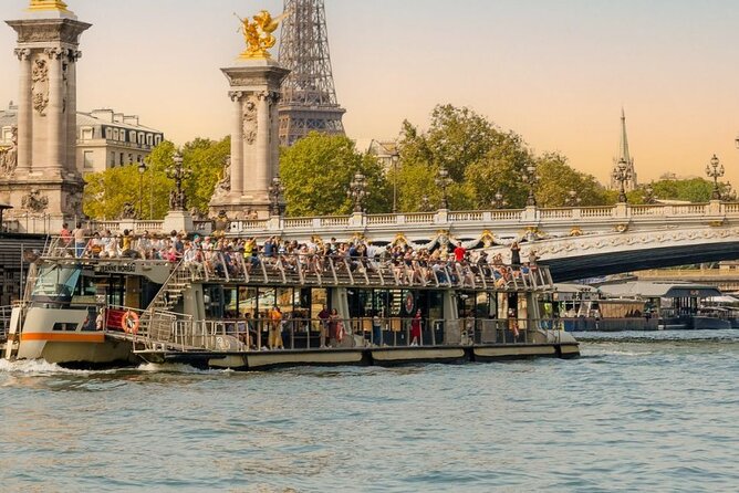 Paris Seine River Cruise from the Foot of Eiffel Open Timing - The Route & Sightseeing Highlights
