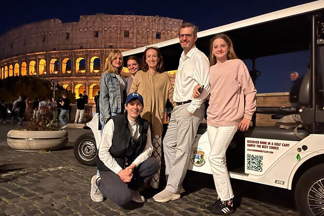 Rome 2 hour Golf Cart night tour with Hotel Pickup - Discover Rome by Night on a Golf Cart Tour