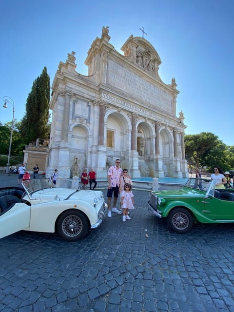 Rome Panoramic Tour by Vintage Cabrio Classic Car