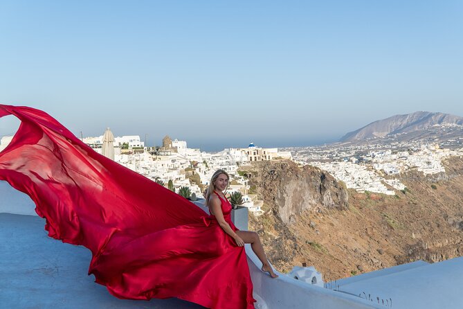 Santorini Flying Dress by Rozali Photography - Introduction