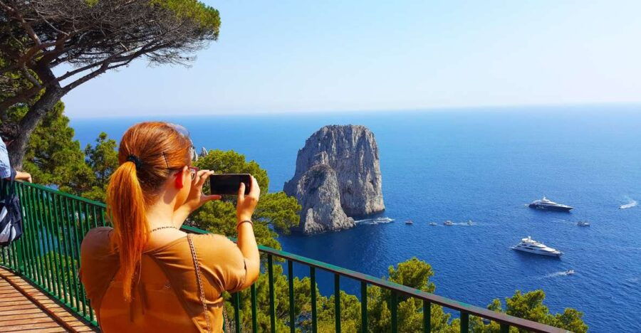 From Naples/Sorrento: Pompeii & Capri Full-Day Private Tour - Exploring Capri’s Natural Beauty and Charm