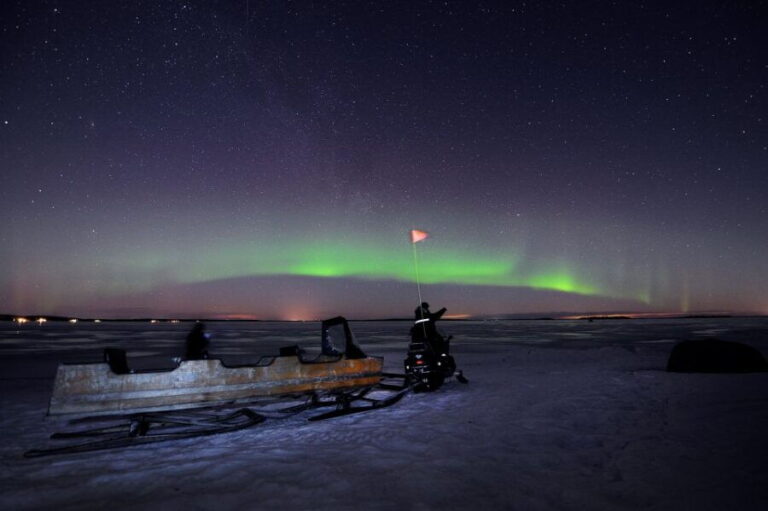 Luleå : Northern Lights Tour on a Snowmobile drawn Sled - The Scenic and Cultural Highlights