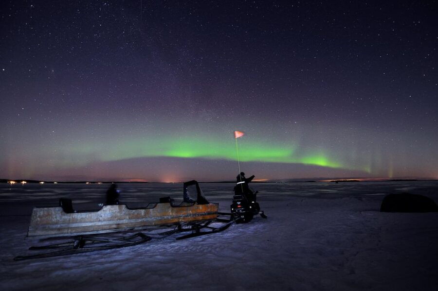 Luleå : Northern Lights Tour on a Snowmobile drawn Sled - The Scenic and Cultural Highlights