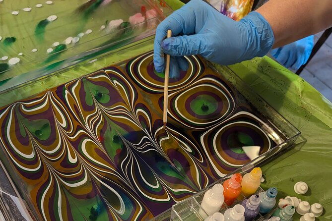Marbled Silk Scarf, Trucker Hat, Sketchbook or 4 Pieces of Paper - Quality and Value of This Workshop