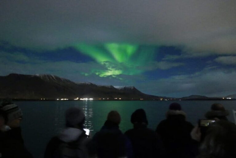 Reykjavik: Northern Lights Guided Boat Tour with Photos - The Voyage Out to the Viewing Spot  