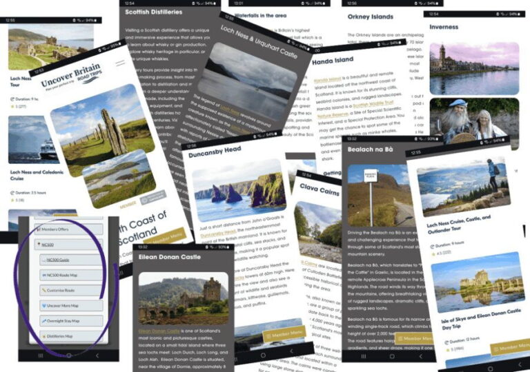 Scotland's North Coast Online Roadtrip Travel Guide - The Route and Destinations