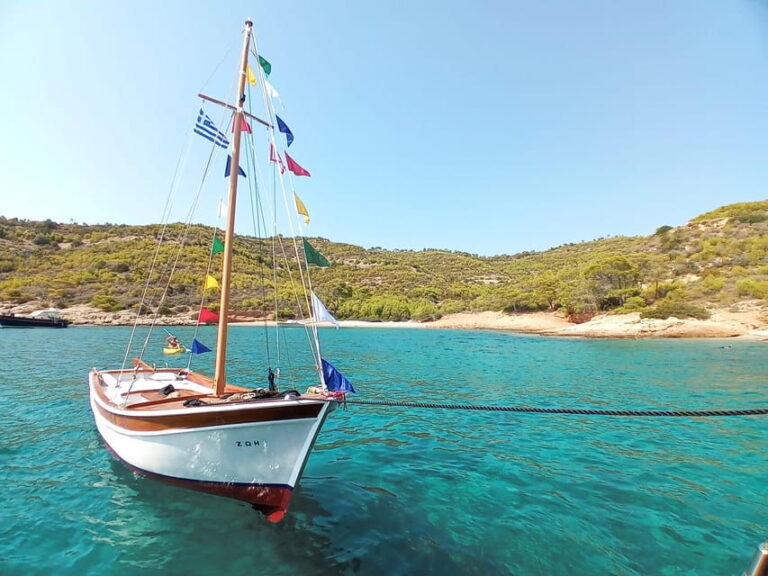 Spetses Island Boat Exploration  e-kaiki - The Return and Practicalities