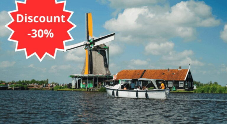 Zaanse Schans: Private Cruise + Live Guide, Optional Drinks - A Closer Look at the Itinerary