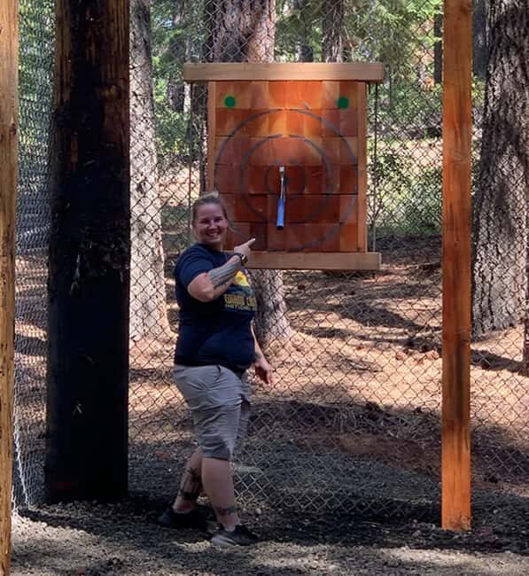 Crater Lake Axe Throwing Experience - Why the Price of $30 Makes Sense