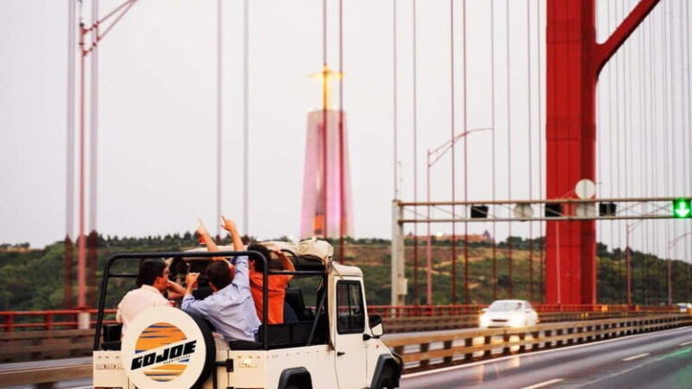 LISBON SUNSET TO NIGHT in Vintage Jeep with FOOD & DRINKS - The Itinerary: What to Expect