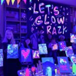 Rome: Fluorescent Painting in artist's studio with Fine Wine - The Details: Materials, Guides, and Atmosphere