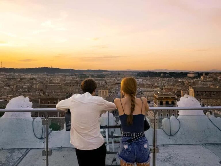 Rome: Vittoriano Monument With Panoramic Terrace Entry Visit - The Panoramic Terrace and Elevator Experience