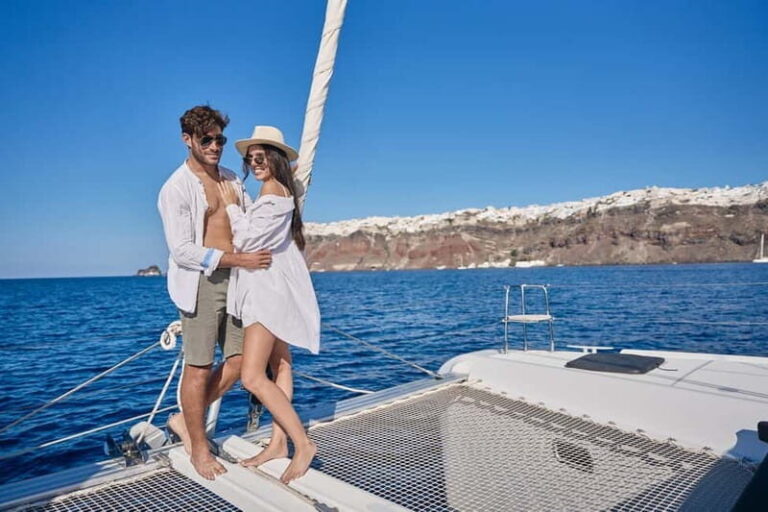 Santorini: Full Day Catamaran Cruise with BBQ & Drinks - Morning Departure and Practical Planning  
