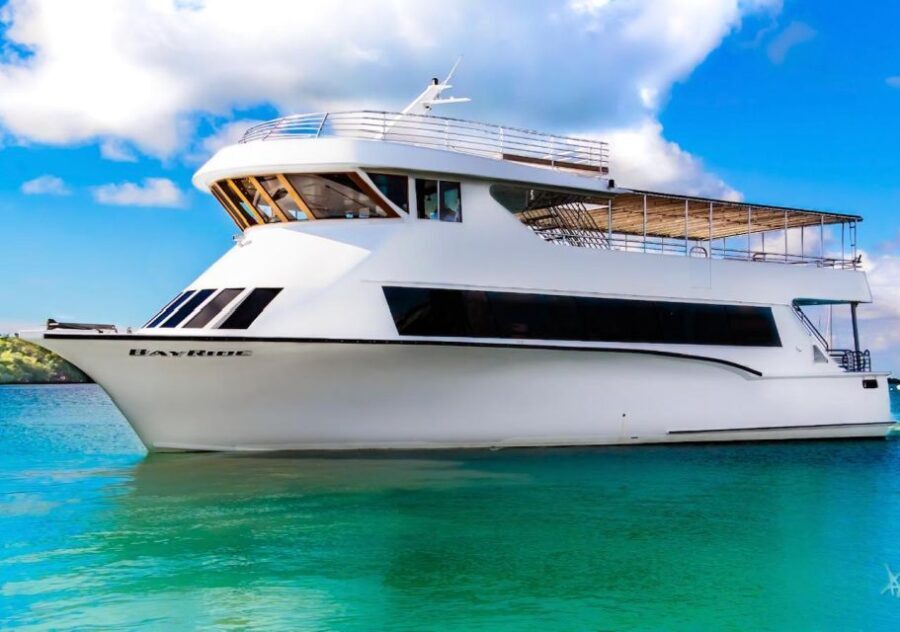 100ft 200 passenger 3 story mega yacht w open bar at Bayside - A Closer Look at the Itinerary