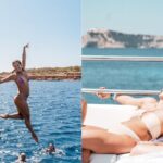 5 Hour Adults Ibiza Boat Trip + lunch, 6 drinks, SUP Boards & DJ - Onboard Experience: Food, Drinks, and Music