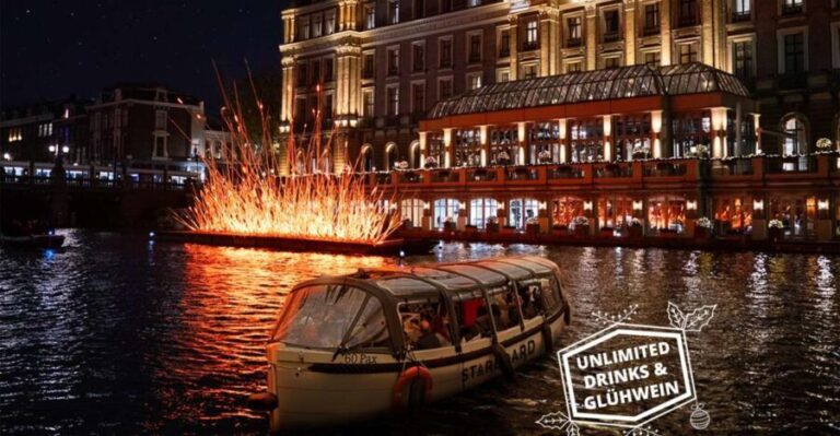 Amsterdam: Light Festival Boat with Unlimited Drinks & Snack - Good To Know