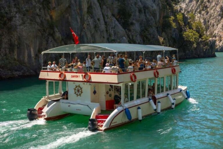 Antalya/Alanya: Green Canyon With Boat&Lunch - The Itinerary: What to Expect