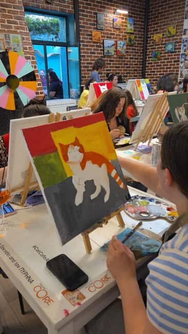 Athens: Cat Café Paint & Sip Experience - The Painting Experience: What to Expect