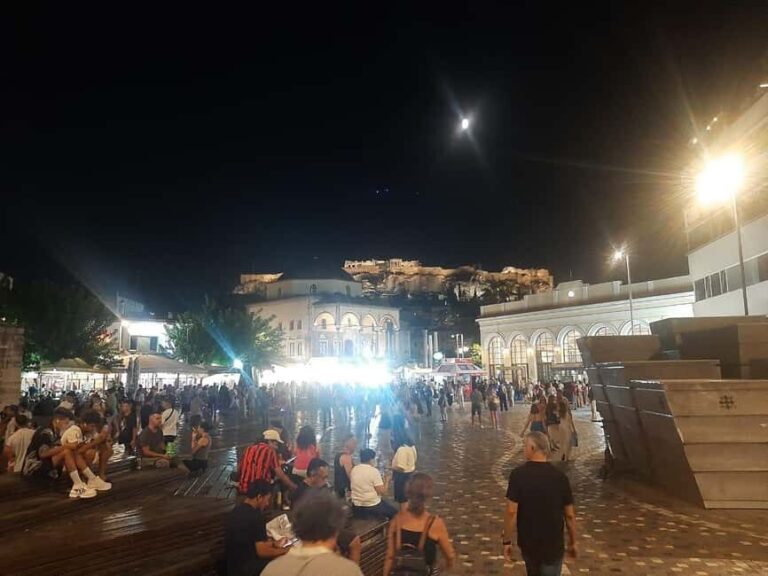 Athens panoramic tour by night with open double decker bus - The Itinerary and Highlights