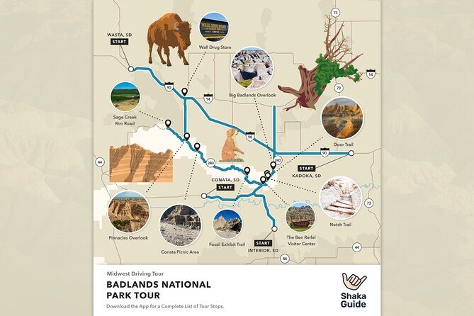Badlands National Park Self-Guided Audio Tour - Unique and Relaxing Stops