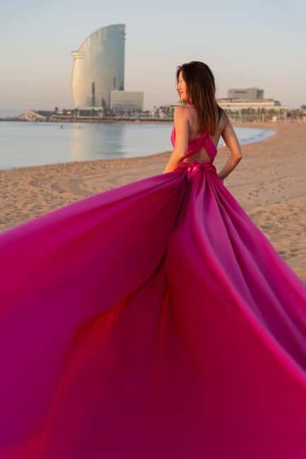 Barcelona: Magic Pink Flying Dress Photoshoot - The Itinerary in Detail