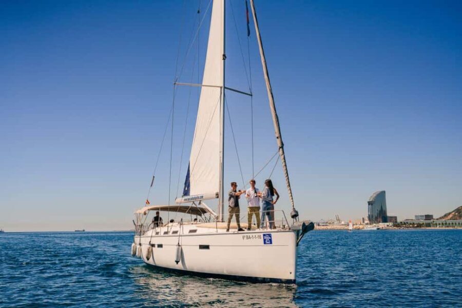 Barcelona: Sailing trip 1 hour, private boat with open bar - What to Expect from the Itinerary