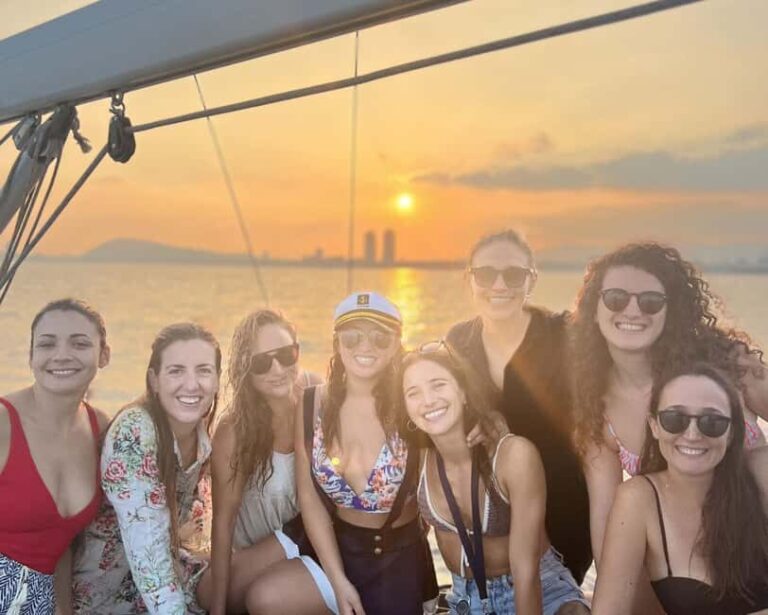 Barcelona: Sailing with Open Bar, Catalan Snack & Swim Stop - The Mid-Cruise Water Stop