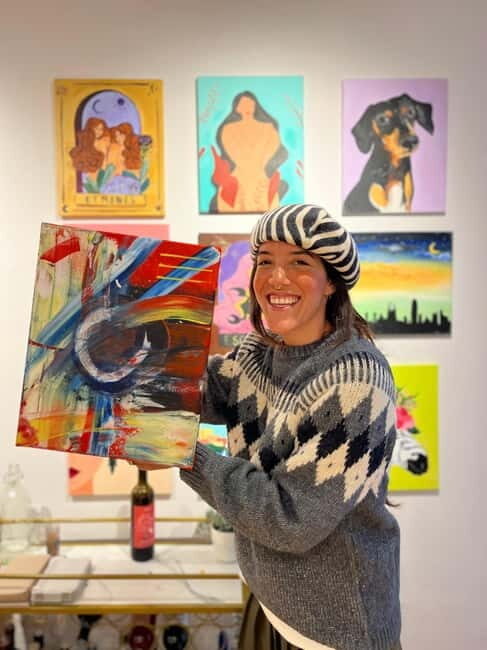 Barcelona: Wine and Art! Unlimited Wine and Local Artists - The Experience: A Creative Escape in Barcelona’s Gràcia