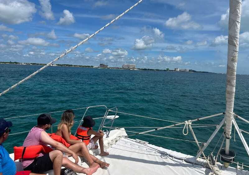 Cancun: Isla Mujeres Catamaran with buffet, drinks & snorkel - Setting Off on a Scenic Catamaran Journey