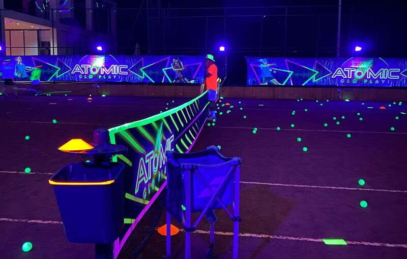 Cancun: Tennis Black-light Experience at RN Tennis Centre - The Experience Details