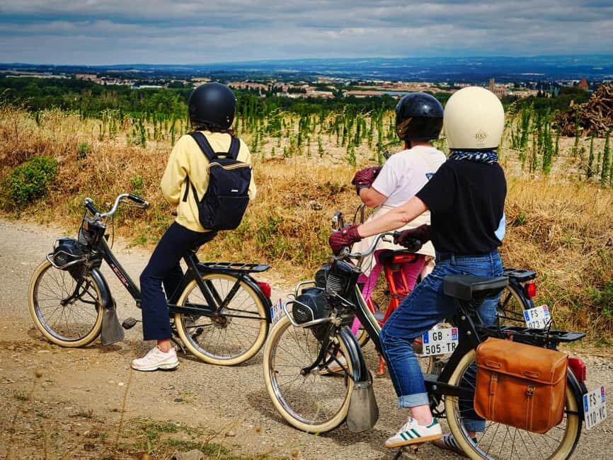 Carcassonne: Solex ride with guide and French-style brunch - Detailed Breakdown of the Itinerary