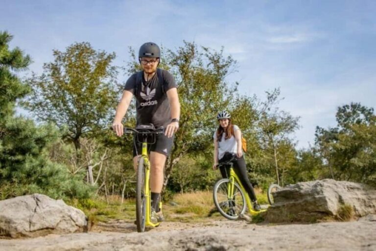 Dín: Bohemian Switzerland Scooter Downhill Tour - Detailed Breakdown of the Itinerary