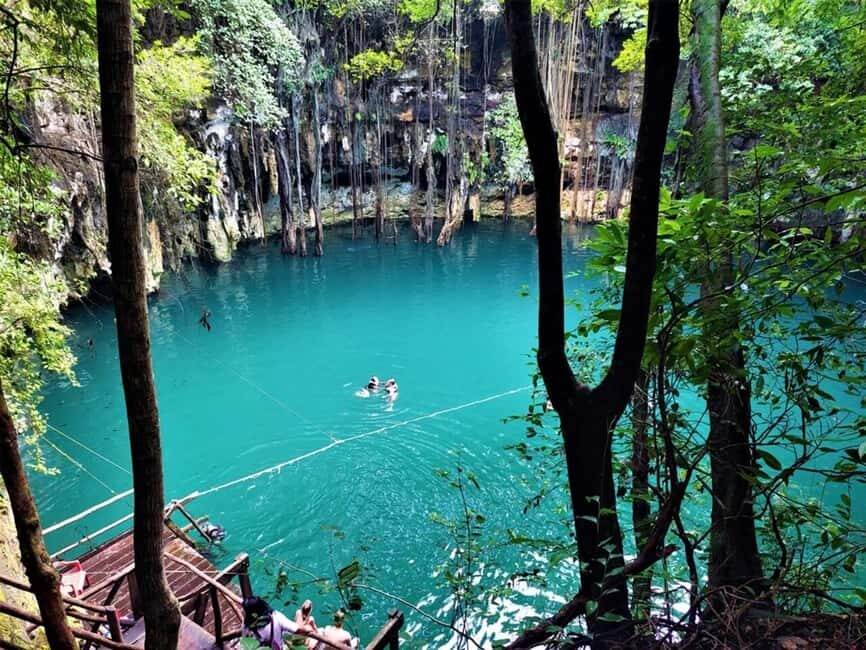 Ek Balam: Plus Cenote Swimming and Valladolid City - Refreshing Swim in Cenote Xcanché