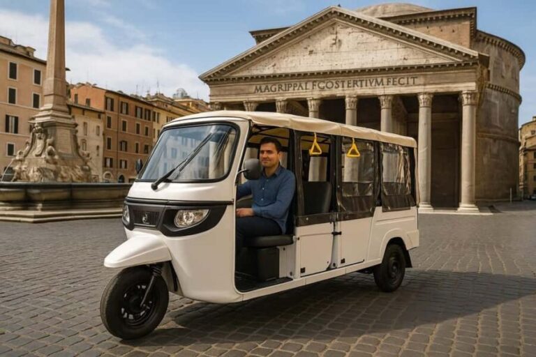 Electric Tuk-Tuk Photography Service of Rome - The Itinerary Breakdown