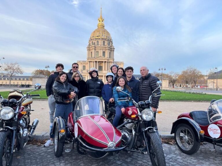 Explore Paris in Style: Custom Sidecar Tours - The Itinerary Breakdown