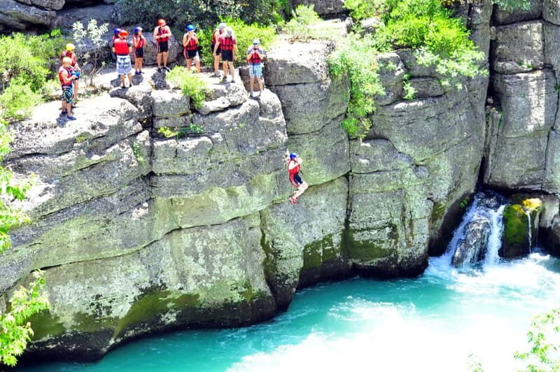 From Alanya & Side: Canyoning and Rafting Tour with Lunch - Transition to Rafting