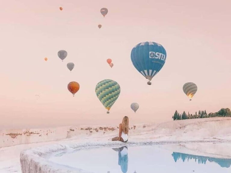 From Kusadas: Pamukkale Day Trip w/Balloon Flight & Lunch - Getting There and Transportation
