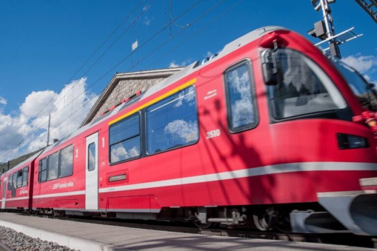 From Milan: Round-Trip Bernina Red Train to Saint Moritz - The Magic of the Bernina Red Train
