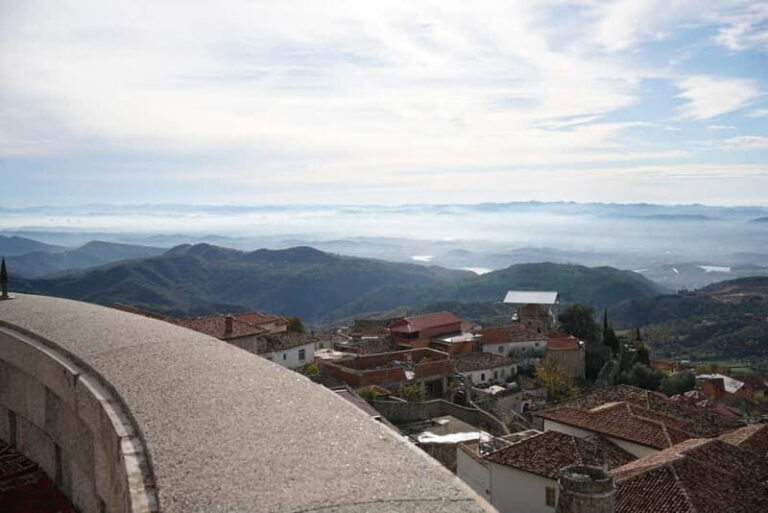 From Tirana & Durres: Tirana Tour of Kruja and Sari Salltik - The Vibrant Kruja Bazaar – A Step Back in Time