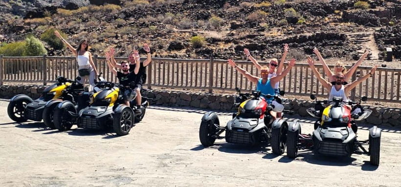Gran Canaria: 3-WHEEL RYKER 2,5 HR TOUR -FREE PICKUP&DROPOFF - What to Expect During the Tour