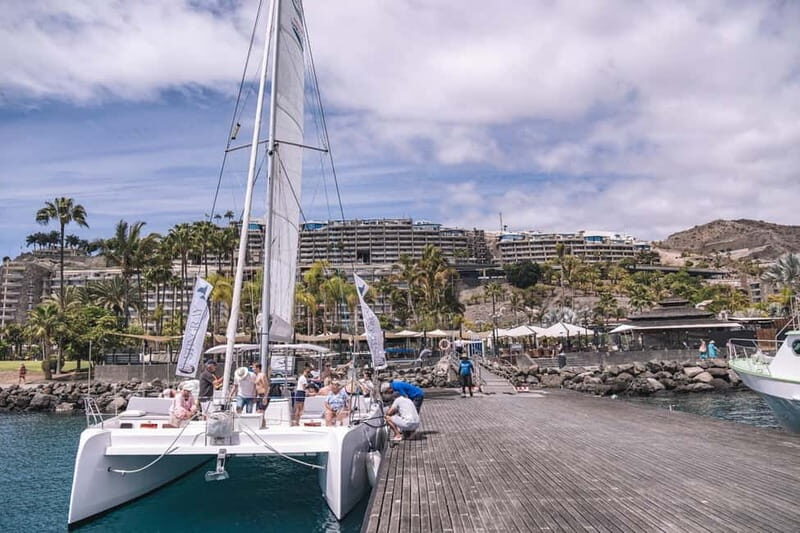 Gran Canaria: Catamaran tour with lunch along unspoiled beaches - Onboard Experience and Food