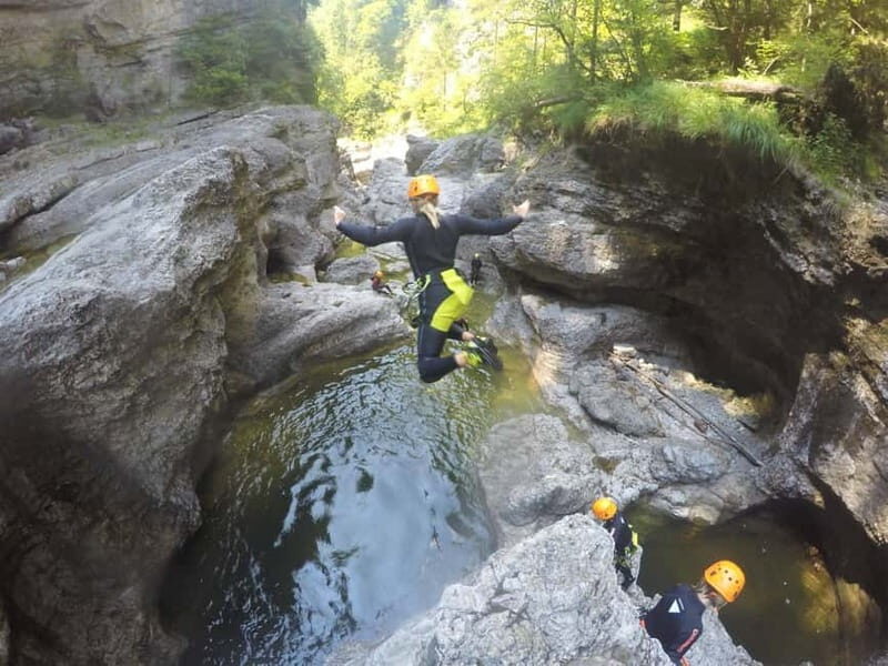 Hallein: Canyoning Almbach with transfer from Kaprun - Detailed Itinerary Breakdown