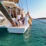 Heraklion: Sunset Catamaran to Dia with Prosecco & Snacks - Arriving at Dia Island — Water and Relaxation