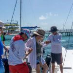Isla Mujeres Catamaran Tour with Snorkeling & Open bar - Snorkeling at Arrecife El Meco