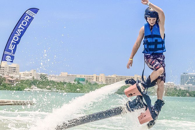 Jump in the air like a dolphin with the Flyboard extreme activity in Cancun - Value and Cost Analysis