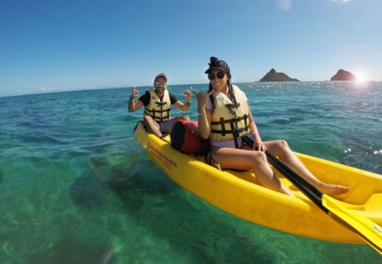 Kailua: Mokulua Islands Guided Kayak and Snorkeling Tour - The Itinerary in Detail