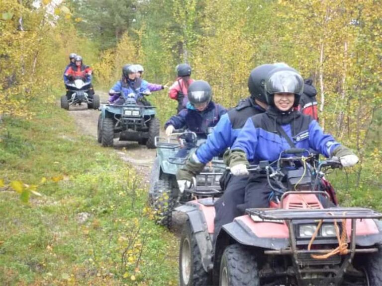 Kiruna: ATV Tour with Overnight Stay and Sauna - The Scenic Route and the Cabin Stay
