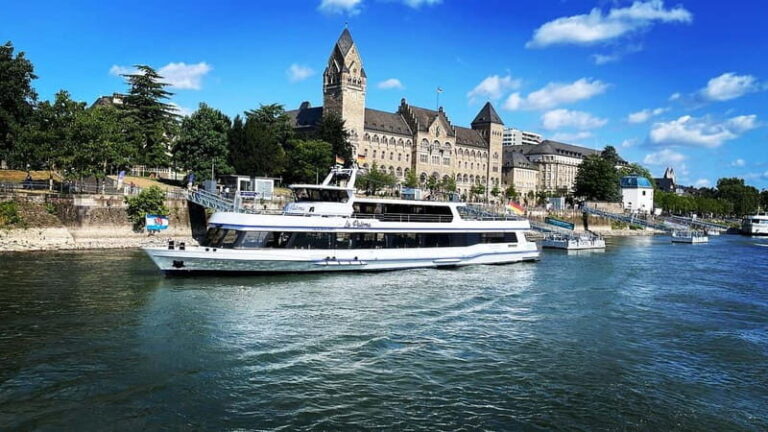 Koblenz: City & Sightseeing Boat tour on the Rhine - The Onboard Experience and Amenities